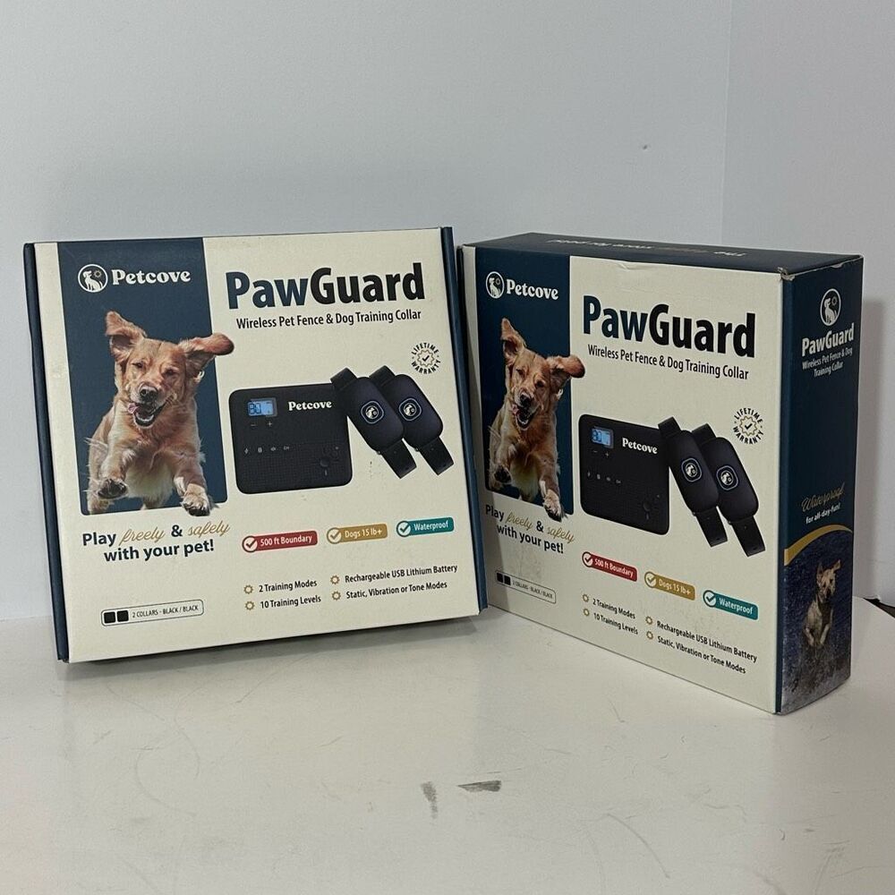 Petcove Paw Guard Wireless Pet Fence & Dog Training Collar (No strap)